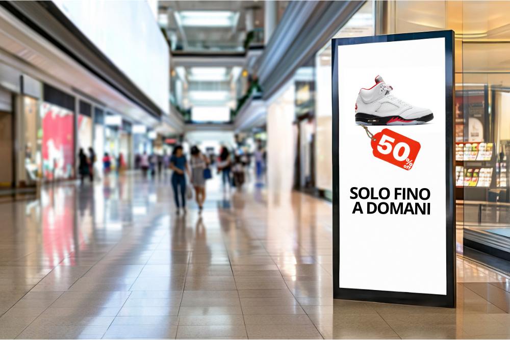 Digital Signage per il retail: coinvolgi il pubblico offline
